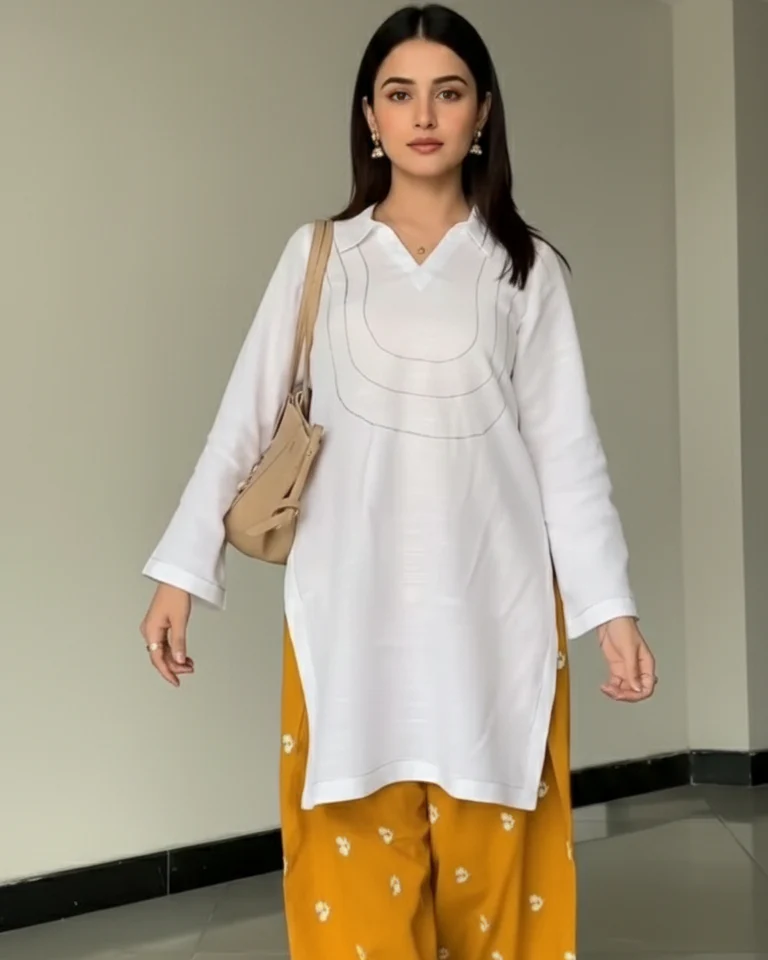 white-collared-cotton-kurta-with-embroidered-mustard-farshi-salwar